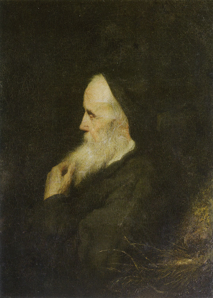 Jan Lievens - Hermit in Profile, Grasping his Beard