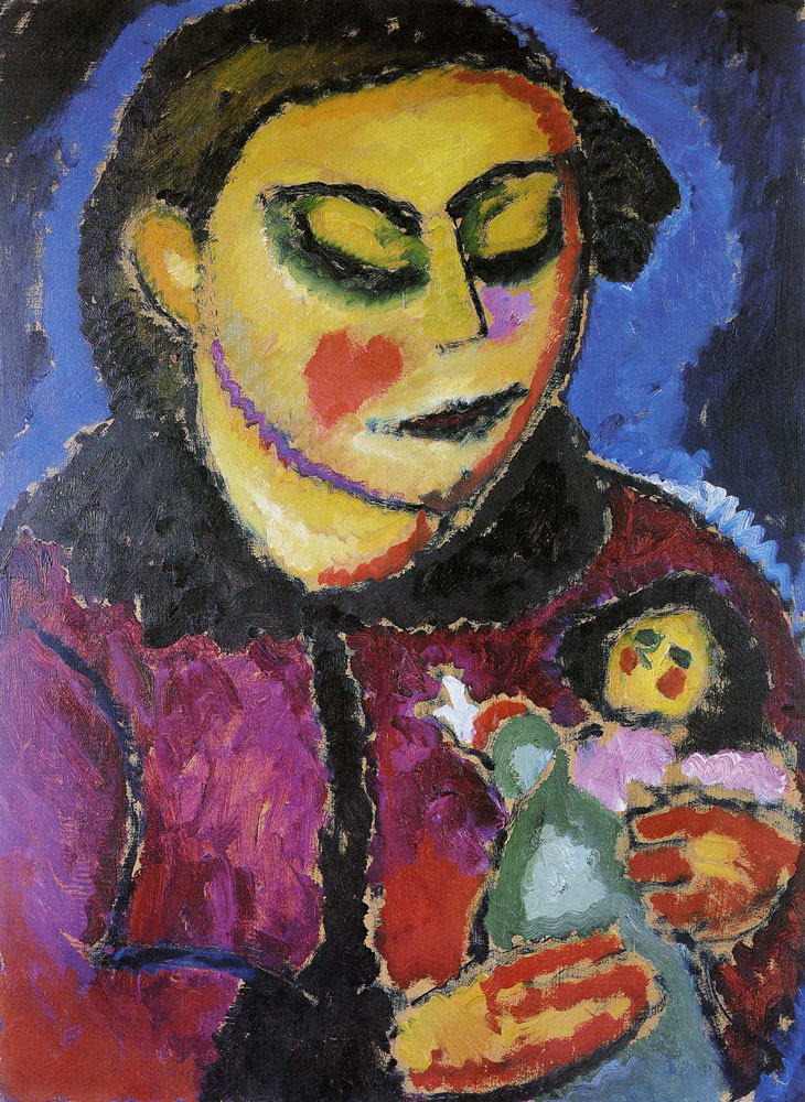 Alexej von Jawlensky - Girl with doll