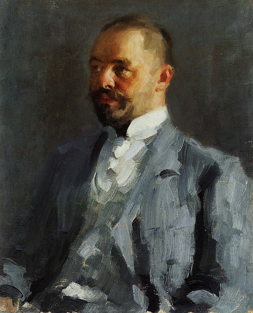 Alexej von Jawlensky - Portrait in grey suit
