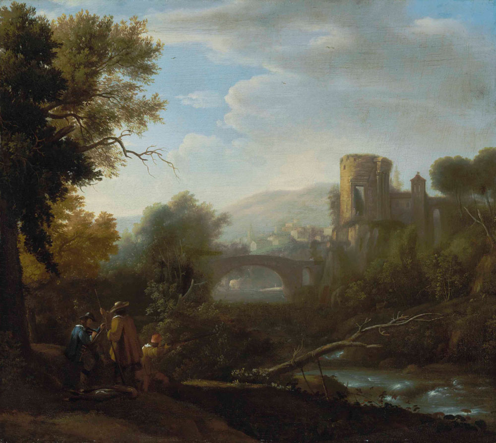 Claude Lorrain - Landscape with Tivoli and the Temple of Vesta