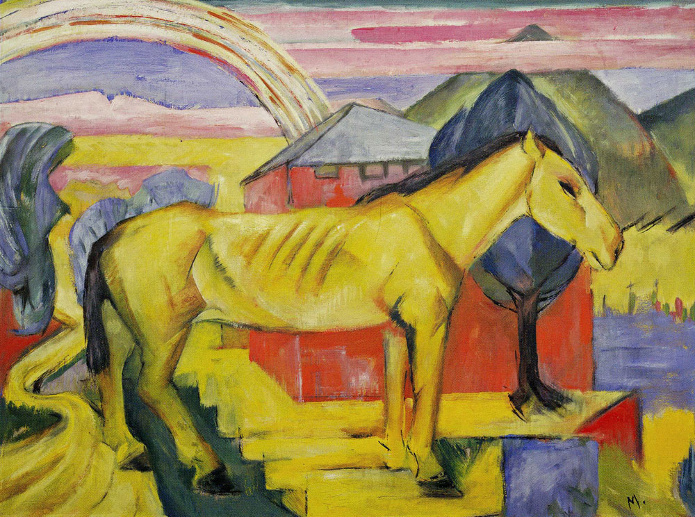 Franz Marc - The Long Yellow Horse