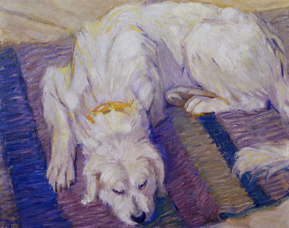 Franz Marc - Lying Dog