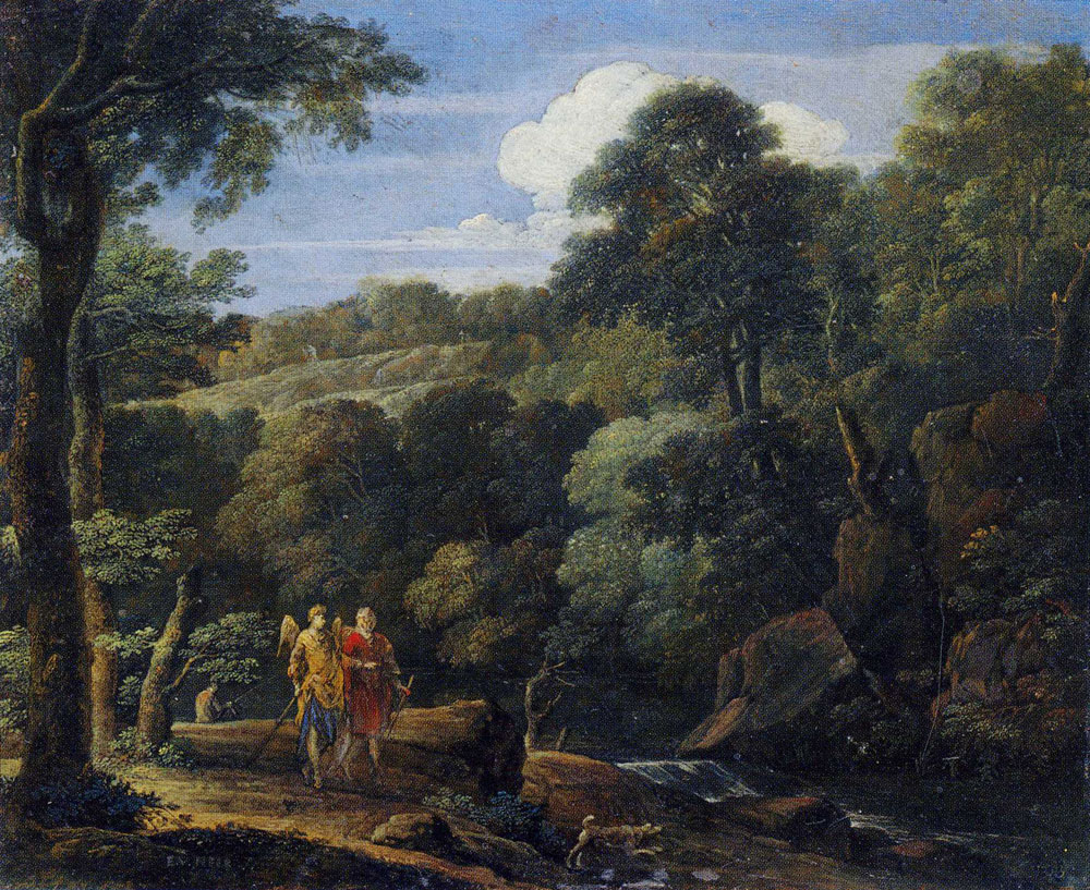Eglon van der Neer - Landscape with Tobias and the Angel
