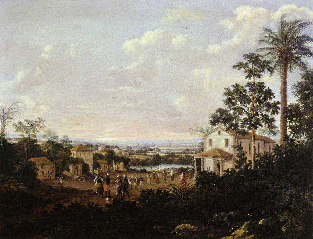 Frans Post - Church with Portico in Village