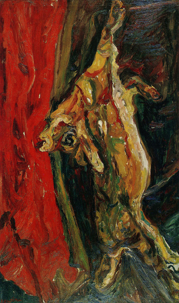 Chaim Soutine - Calf with Red Curtain