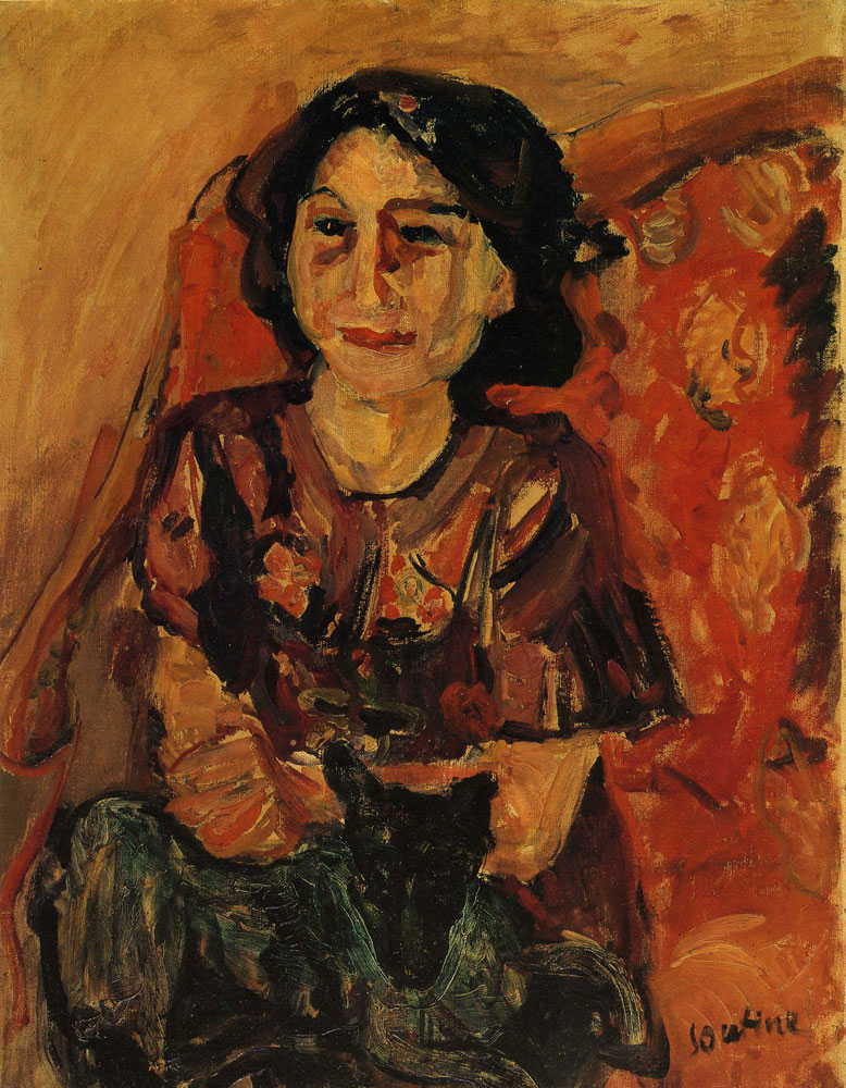 Chaim Soutine - Woman with Dogs (Portrait of Madame Ascher)