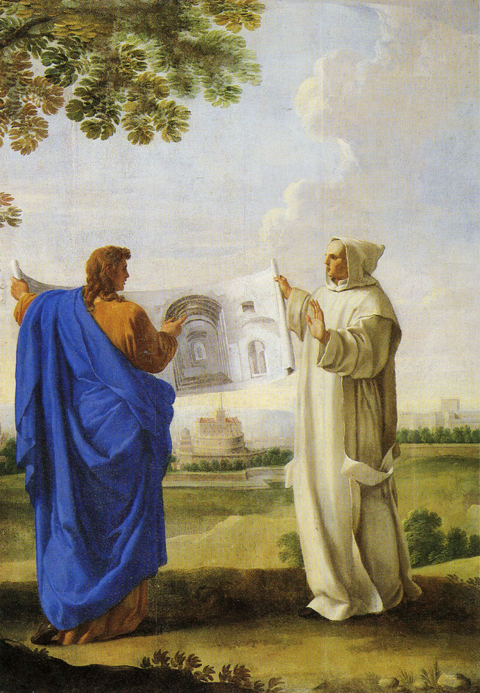 Eustache Le Sueur - St. Bruno Examining a Drawing of the Baths of Diocletian