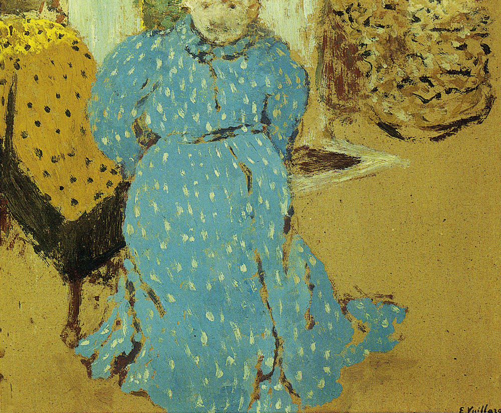 Edouard Vuillard - Woman in Blue Dress with White Spots