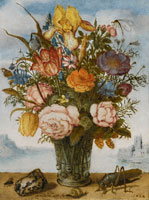 Balthasar van der Ast Flower Bouquet on a Ledge