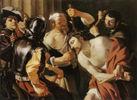 Dirck van Baburen - Christ being crowned with Thorns