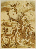 Bartholomeus Spranger Neptune, Amphitrite, and Cupid