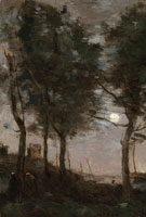 Jean-Baptiste-Camille Corot Clair de lune au bord de la mer