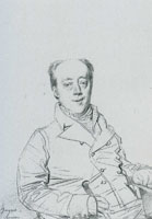 Jean Auguste Dominique Ingres Portrait Drawing of Frederick North