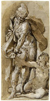 Bartholomeus Spranger Saint Martin and the beggar