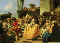 Giovanni Domenico Tiepolo Carnival Scene