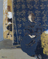 Edouard Vuillard Interior with Seated Figure
