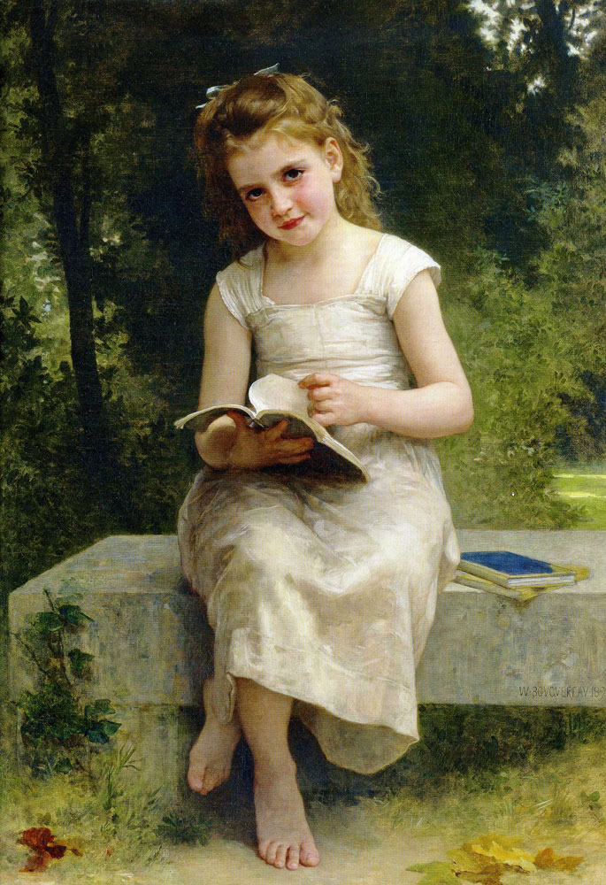William-Adolphe Bouguereau - Girl Reading