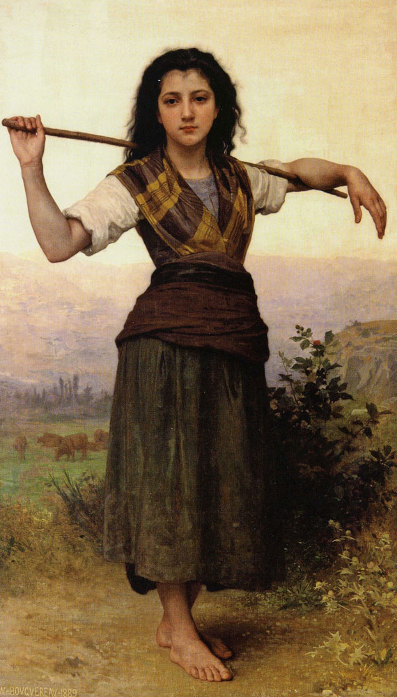 William-Adolphe Bouguereau - Shepherdess