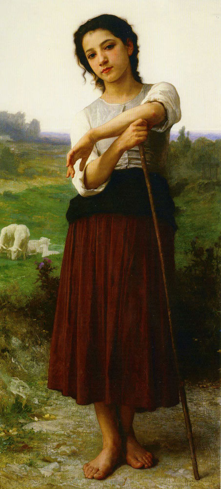 William-Adolphe Bouguereau - Young Shepherdess Standing