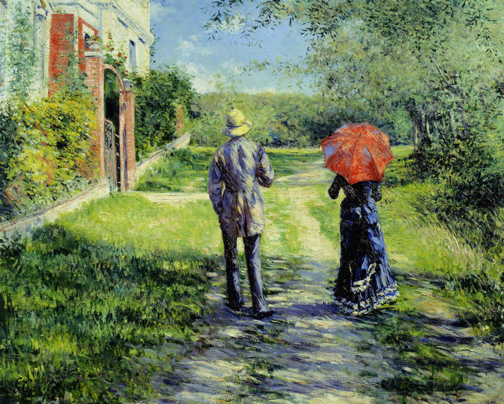 Gustave Caillebotte - Rising Pathway