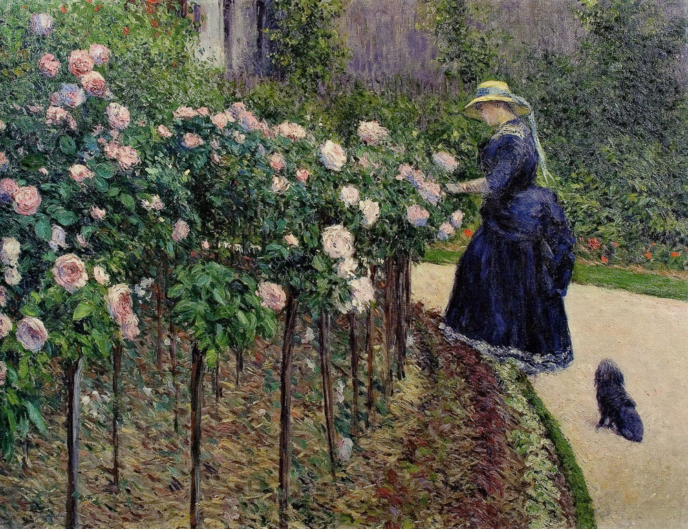 Gustave Caillebotte - Roses, Garden at Petit Gennevilliers