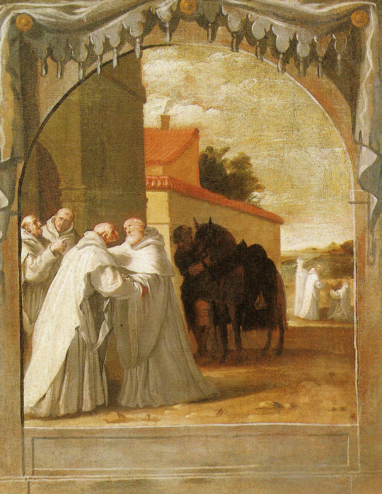 Vicente Carducho - St. Bernard of Clairvaux Visits R.P. General Guigues I