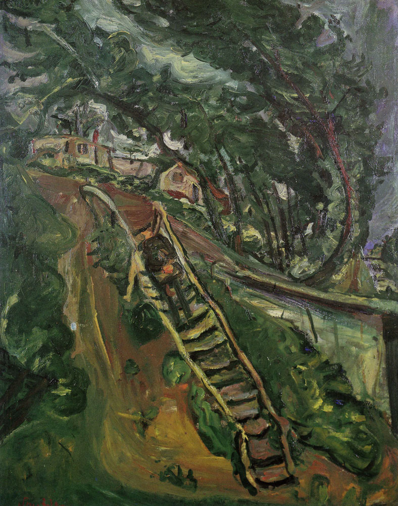 Chaim Soutine - Landscape with Flight of Stairs
