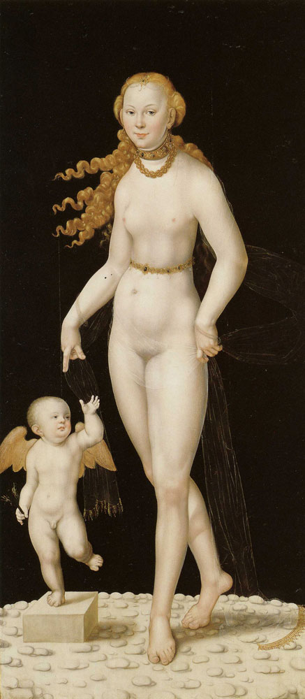 Lucas Cranach the Younger (?) - Venus and Amor
