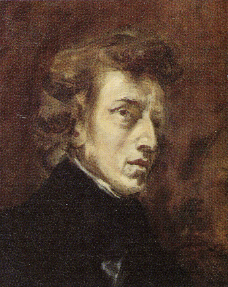 Eugene Delacroix - Portrait of Frederic Chopin
