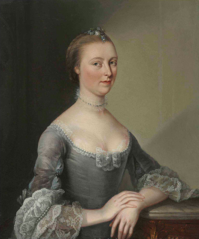 Charles Amédée Philippe van Loo - Portrait of a lady
