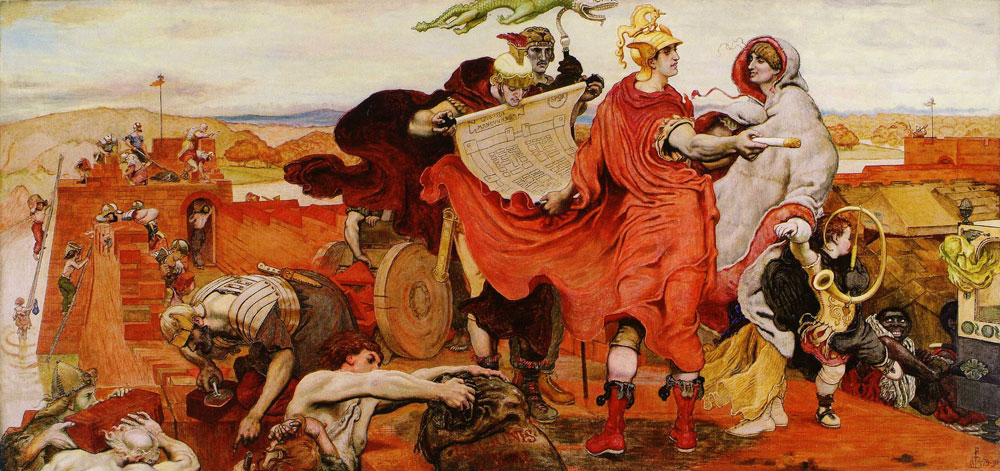 Ford Madox Brown - The Romans building a Fort at Mancenion