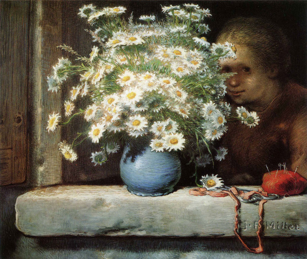 Jean-François Millet - The Bouquet of Daisies