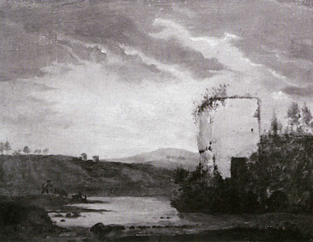 Formerly attributed to Frans Post - Tower by the Sea