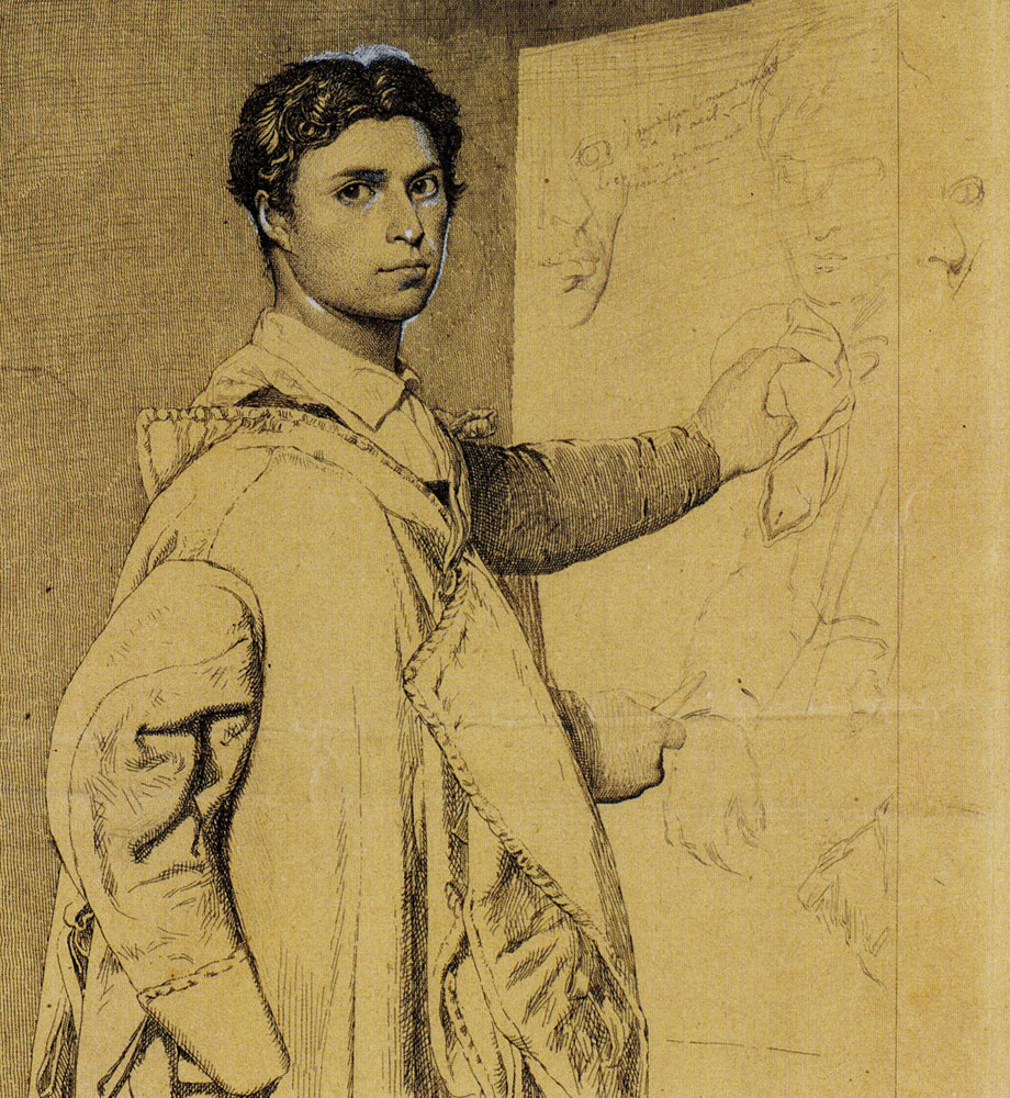 Jean-Louis Potrelle after Jean Auguste Dominique Ingres - Self-Portrait