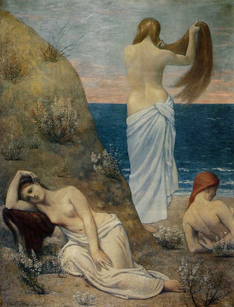 Pierre Puvis de Chavennes - Young Girls on the Edge of the Sea