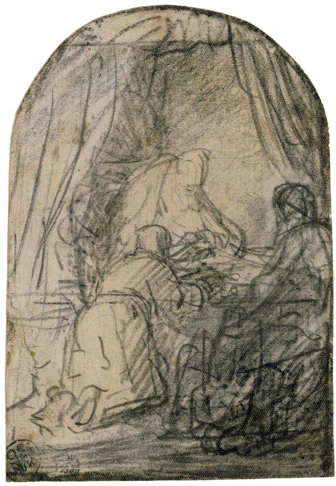 Rembrandt - Study for Isaac Blessing Jacob