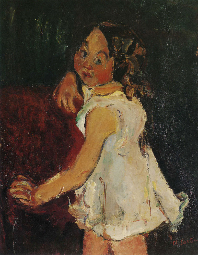Chaim Soutine - Young Girl by an Armchair