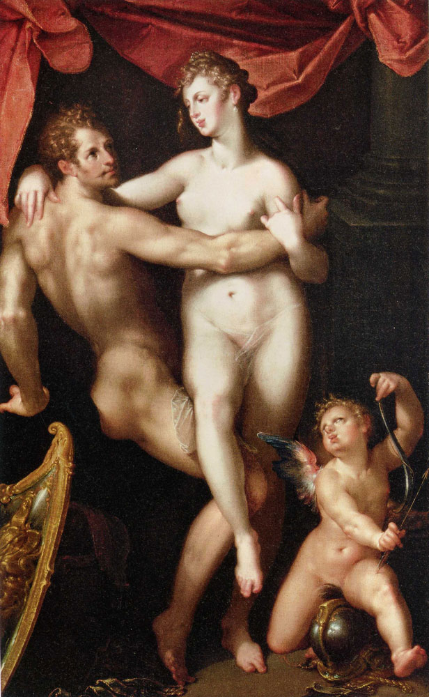 Bartholomeus Spranger - Mars, Venus and Cupid