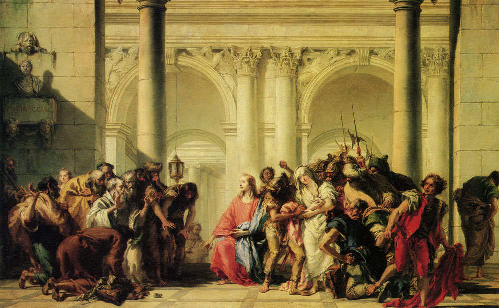 Giovanni Domenico Tiepolo - Christ and the Adulteress