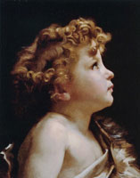 William-Adolphe Bouguereau Portrait of his Grandson William as St. John the Baptist