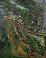 Chaim Soutine Landscape with Flight of Stairs
