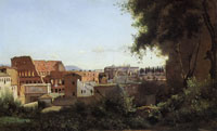 Jean-Baptiste-Camille Corot The Colosseum Seen from the Gardens Farnèse