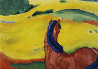 Franz Marc Horse in a Landscape