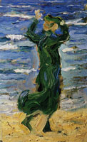 Franz Marc Woman by the Sea in the Wind