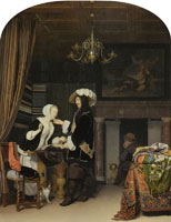 Frans van Mieris the Elder The Cloth Shop