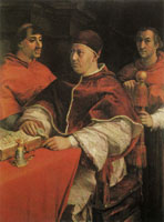 Andrea del Sarto Portrait of Leo X with Two Cardinals