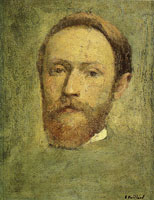 Edouard Vuillard Self-Portrait (study of his face)