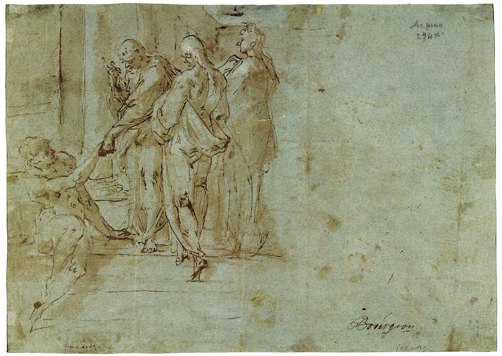 Bartholomeus Spranger - Peter and John Heal a Cripple at the Gate of the Temple