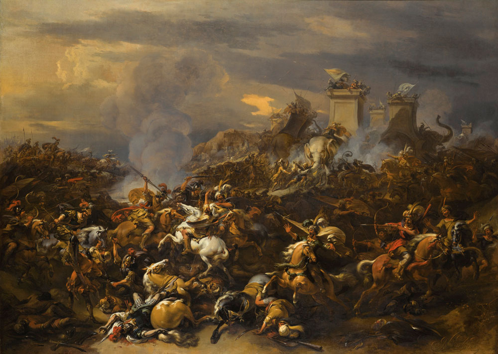 Nicolaes Berchem - The Battle Between Alexander and Porus