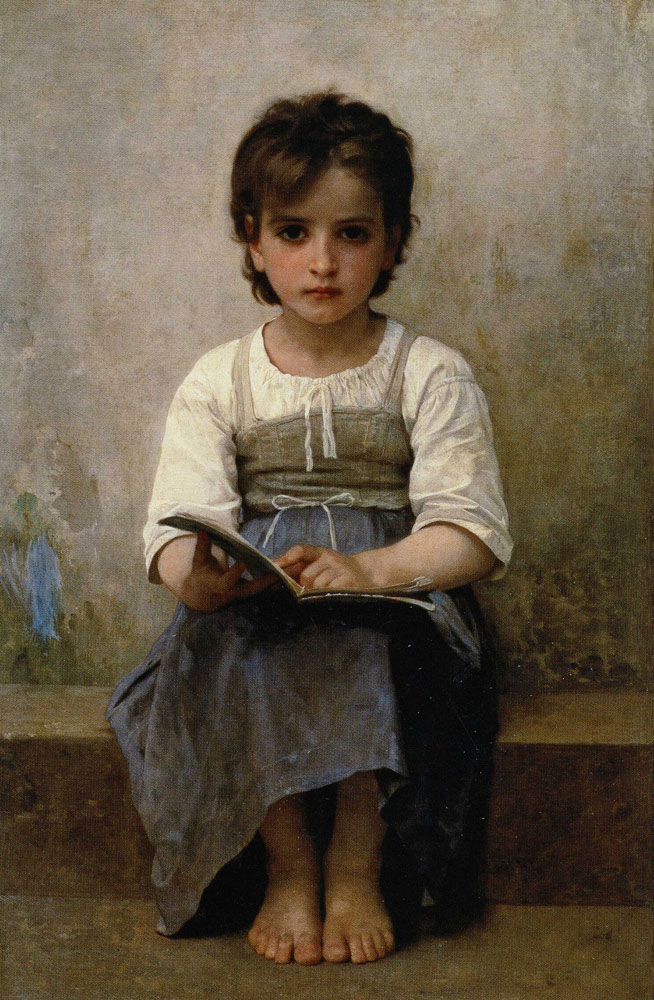 William-Adolphe Bouguereau - The Difficult Lesson
